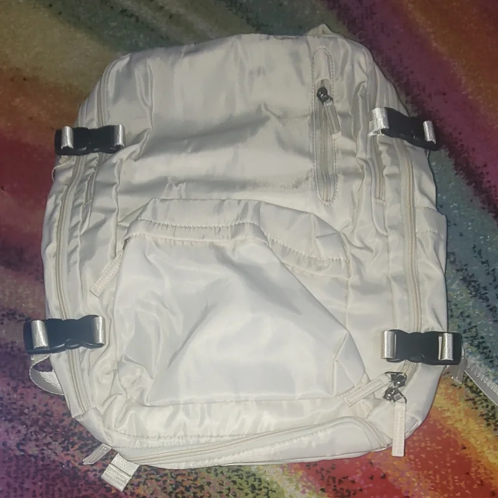 Cream Travel Backpack - Picture 10 of 14